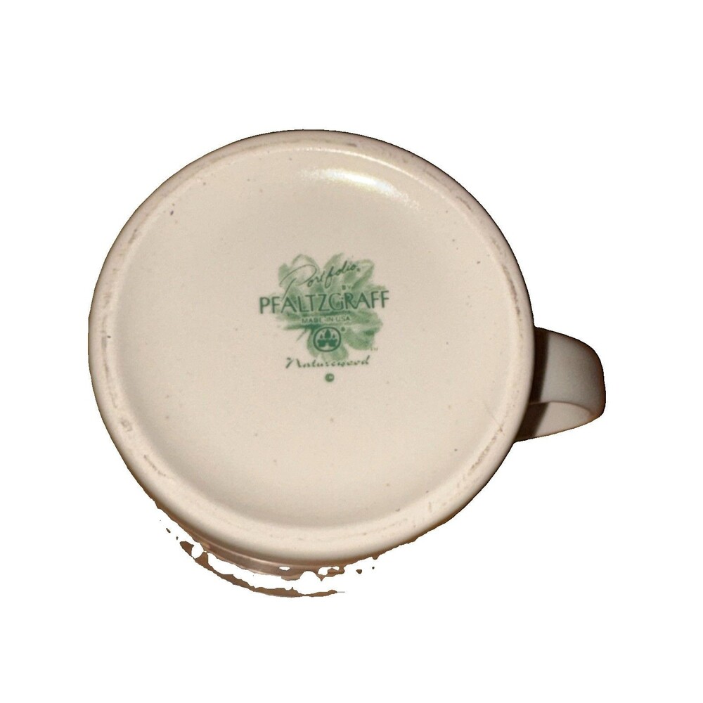 Pfaltzgraff Naturewood REPLACEMENT Coffee Cup Mug Green Plants Garden - Picture 5 of 5